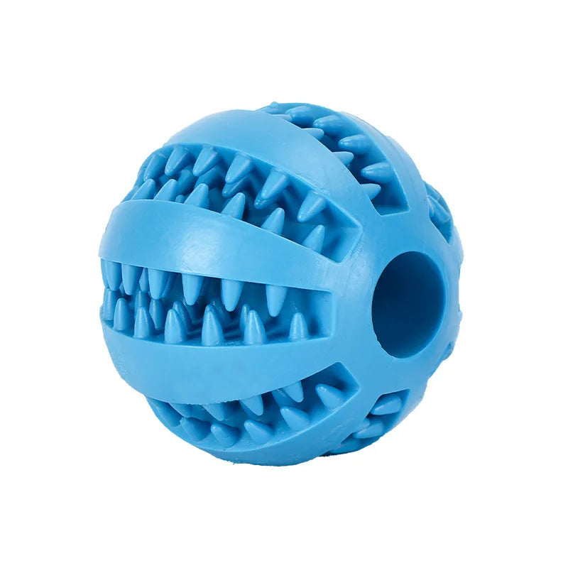 Interactive Chew & Treat Silicone Ball Toy